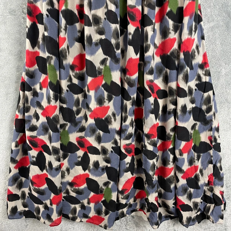 Corey Lynn Calter Anthropologie Dress Womens 8 Silk Geometric Babydoll Bohemian - Image 4 of 4