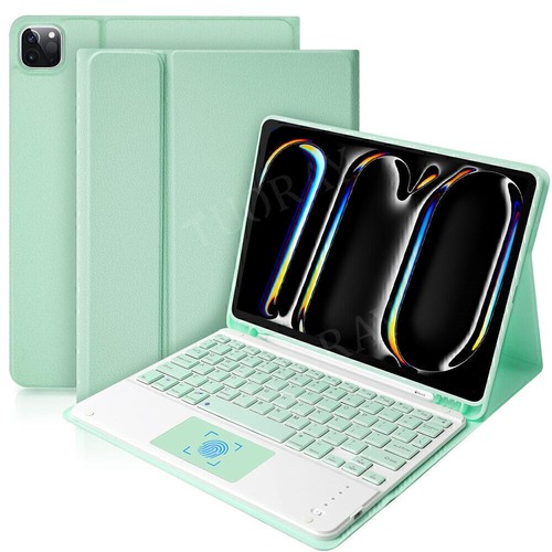 Touchpad Keyboard For iPad 7/8/9/10th Gen Air 6 5 4 3 Pro 11'' Smart Case Cover - Picture 2 of 52