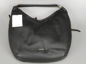 calvin klein pebble leather hobo