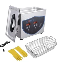 CXRCY Ultrasonic Cleaner with - Heated Timer,3.2L for Jewelry/Dental/Watch