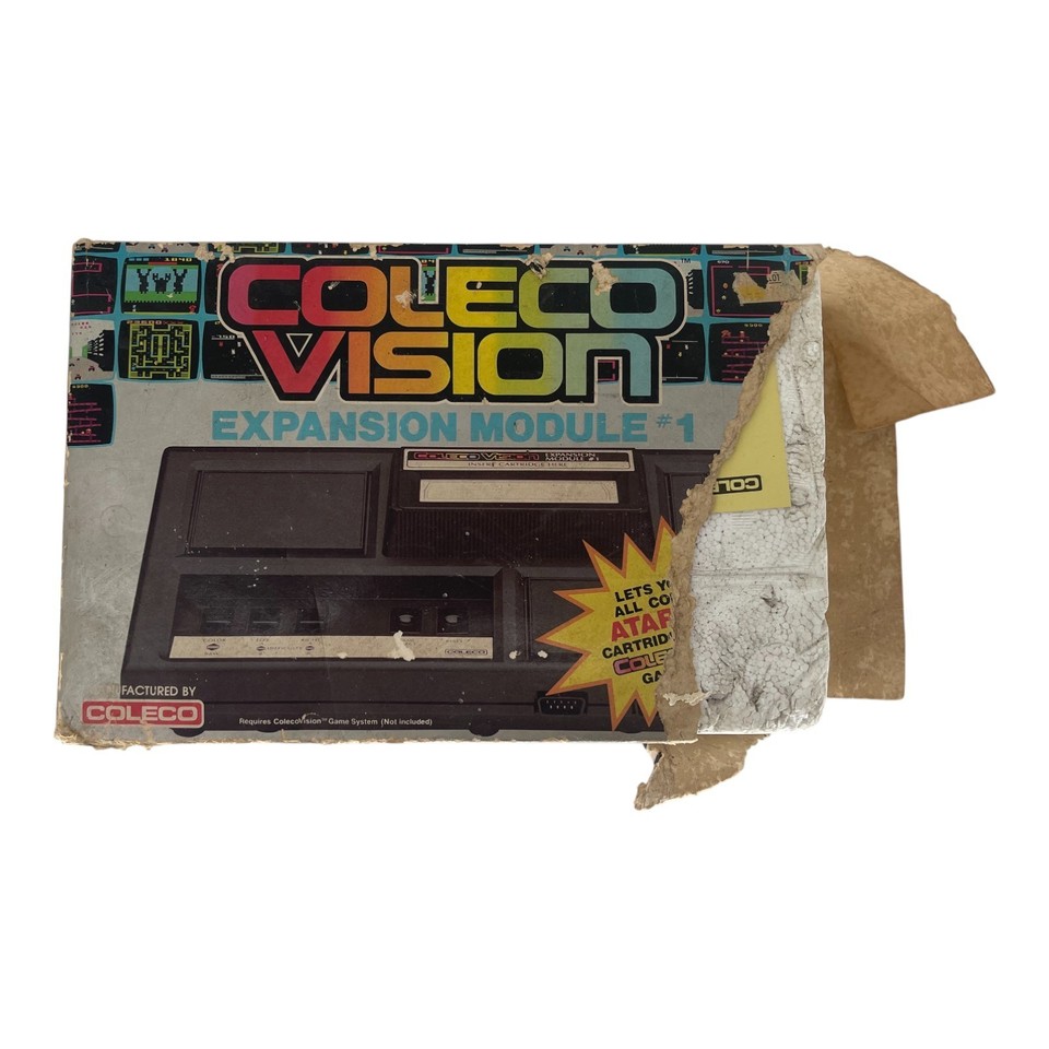 Coleco Vision Expansion Module #1 Model 2405 Atari 2600 Adapter w Box ...