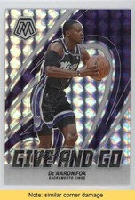 2023-24 Panini Mosaic Give and Go Mosaic Prizm De'Aaron Fox #4 READ 1au7
