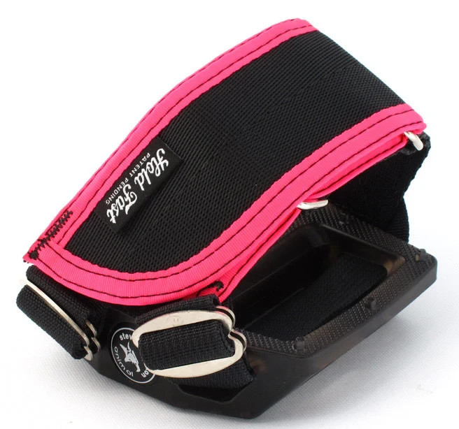 Hold Fast FRS Pedal Straps Track Fixed Gear BMX Bike - Standard Size - Pink