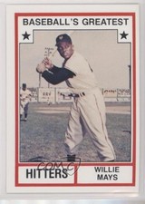 1982 Baseball's Greatest Hitters White Back Willie Mays (Has MLB Logo) HOF 0ae