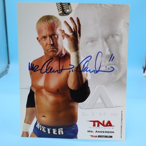 Mr. Anderson Autographed Signed 8x10 TNA Promo WWE WWF TNA WRESTLING-more listed