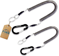 2Er Pack Spiralkabel,Spiral SchlüSselanhäNger, Sicherungsband, SchlüSselband, Si