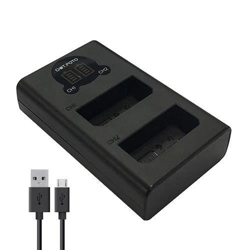 LCD USB Dual Charger LP-E10 for Canon EOS 1100D 1200D 1300D 2000D 4000D