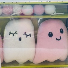 Goblin  Ghoul Pink  White Ghost Halloween 6 Ft Garland NEW ADORABLE