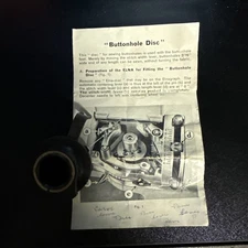 Vintage Elna Buttonhole Disc Cam with Instructions