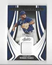 2022 Absolute Rookie Threads Retail Green Wander Franco RC JERSEY Rays /199
