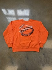 Vintage 70s Syracuse University Orangemen Sweatshirt Orange Country Basketball
