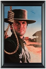 Clint Eastwood Signed Framed 24x36 Canvas Hang Em High Poster