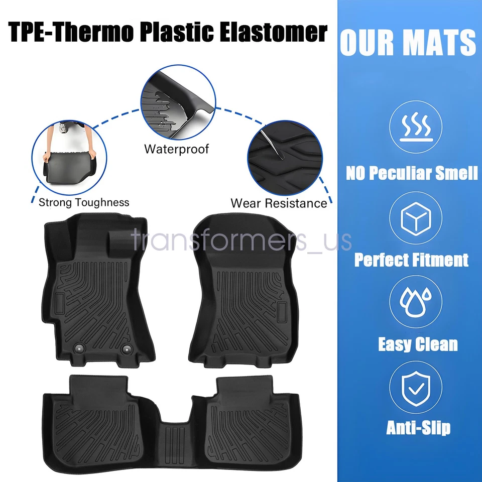 Alfombrillas 3D TPE forros para 2010 2011 2012 2013 2014 2015 Subaru Legacy Outback Foto 3 de 4