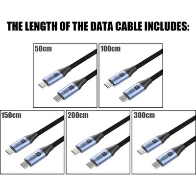 USB 3.2 Full-featured Data Cable Supports 4K Projection 20Gbps Transmission Cord