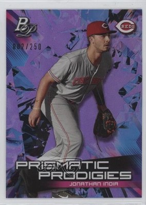 2019 Bowman Platinum Purple Refractor 2/250 Jonathan India #PPP-3 1bu3