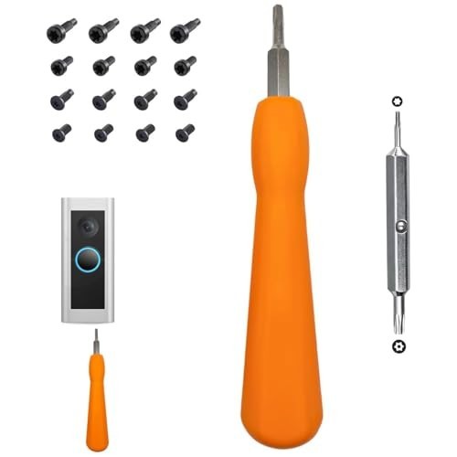Ring Doorbell Screwdriver Tool Kit T6 T15 Torx + 20 Screws Fits 1/2/3/4/Pro/Elit-image