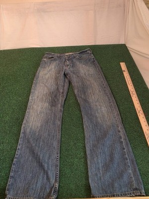 Mavi Jeans Mens 32x32 Matt, Boot Cut, Low Rise Jeans Dark Wash Whiskered 