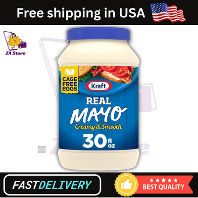 Real Mayo Creamy & Smooth Mayonnaise, for a Keto and Low Carb Lifestyle 30 Fl Oz