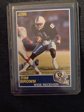 1989 Score - Tim Brown #86 (RC)