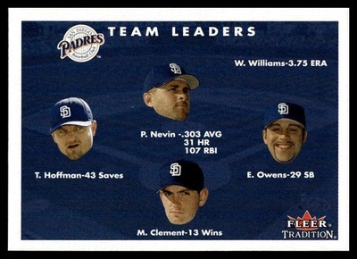 2001 Fleer Tradition #436  Nevin / Owens / Clement / Hoffman