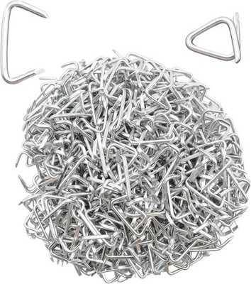 600 pcs 3/4'' Galvanized Hog Rings for Auto Upholstery, Fencing, 600 Pcs