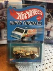 Hot Wheels Super Chrome Ferrari P4 - 05255 / 12500 w/ Red Line Wheels