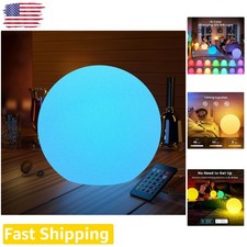 Large 16-Inch LED Nursery Ball Light: Waterproof, 16 Colors, Cordless, Rechar...