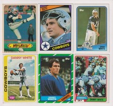 SIX CARD DANNY WHITE LOT - DALLAS COWBOYS