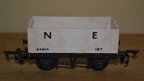 Vintage Tri-ang Spur OO 12T weiß offener Waggon Rollmaterial; 83610 | Zustand: Used