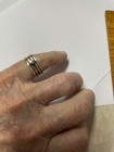 Sterling wrap around ring with white stone size 6 — photo 1