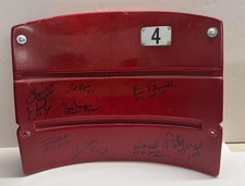 Fenway Park Seatback Signed Autographed Boston Red Sox Baseball (9 Autographs)