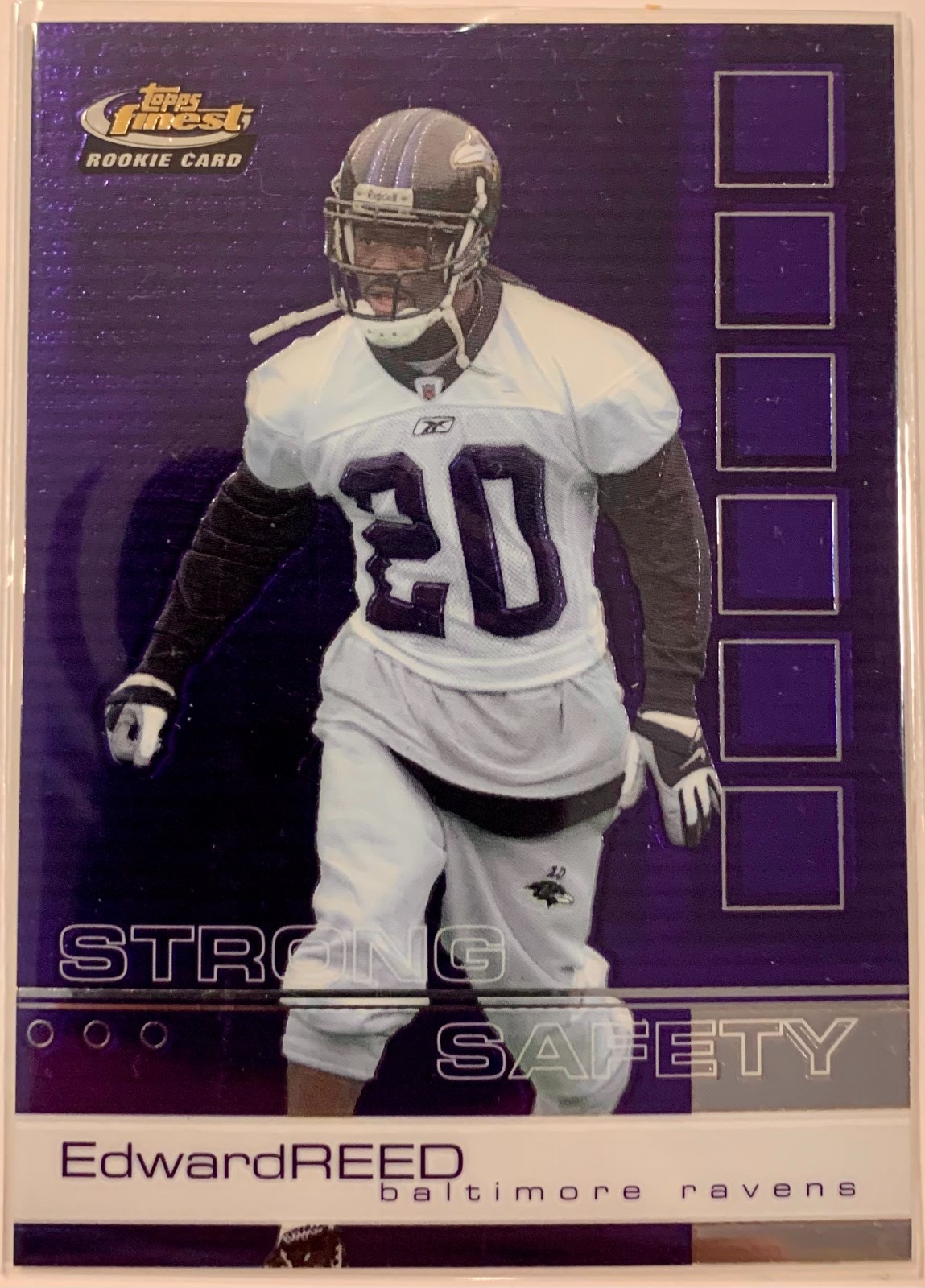 2002 Topps Finest Ed Reed #109 Rookie Card RC