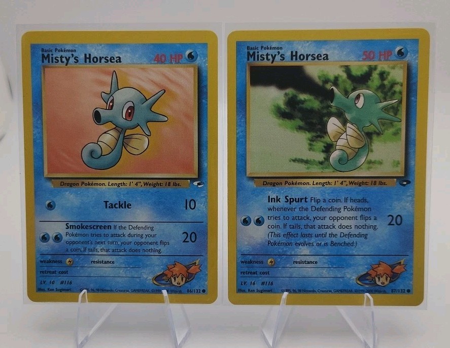 Pokémon TCG - Misty's Horsea 86/132 & 87/132 Gym Challenge LP