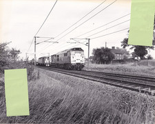 STOWMARKET - 31.219 WITH P.W. TRAIN IN 1986 - LARGE PHOTO #XL482