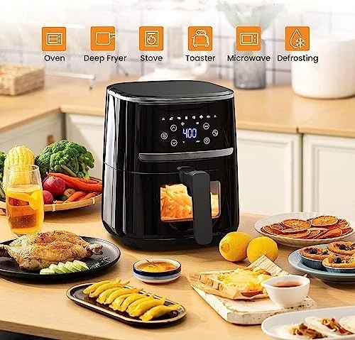 5QT 8-in-1 Touch Screen Air Fryer Oven with Multi-Function Cooking