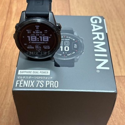 Garmin Fenix 7S Pro Sapphire Dual Power GPS Smartwatch W/BOX