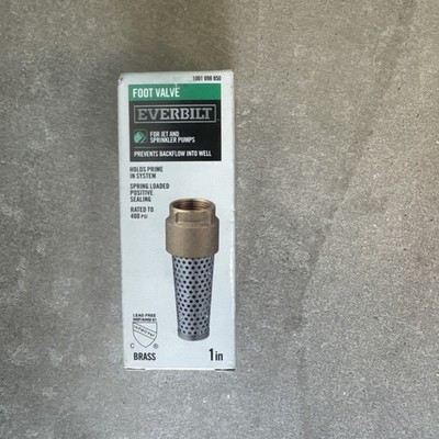 Everbilt 1 in. Brass Foot Valve  1001 098 850