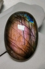 AAA Gorgeous Purple Fire Natural Labradorite Loose Cabochon Oval Shape 20x39 MM