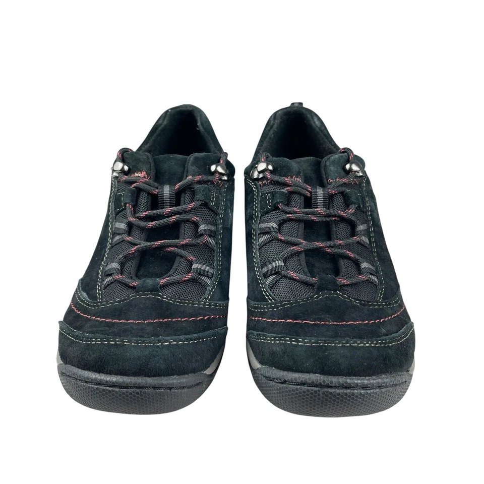 Earth Origins Kamryn Women’s Sneakers 8W Black Leather & Fabric Comfort Shoes - Image 3 of 4
