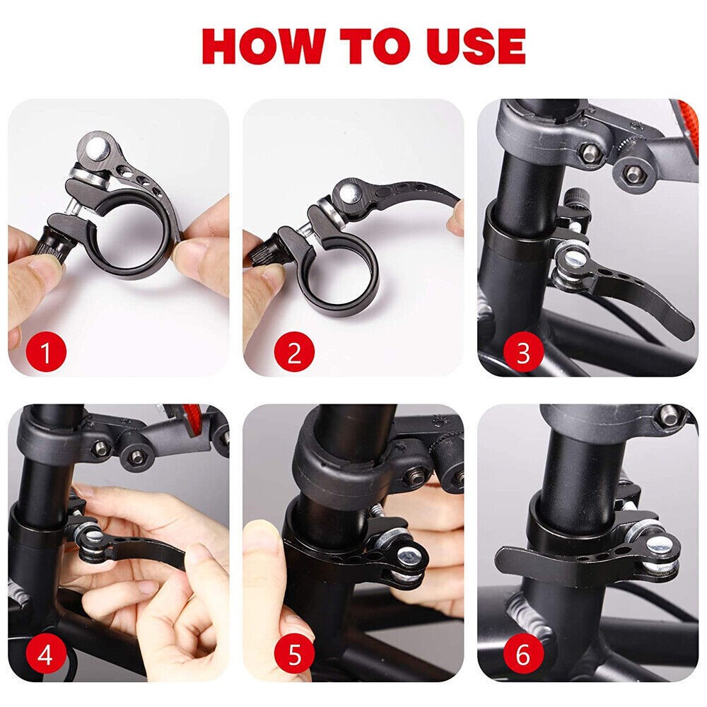 Aluminium Alloy Bike Seatpost Clamp MTB Quick Release Seat Post Collar