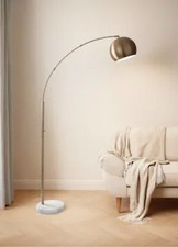 Arching Floor Lamp with Marble Base