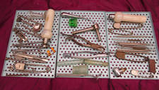 Large lot of antique Dental tools implements, jars, etc with trays