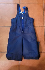 Faded Glory Unisex Kids Blue Insulated Snow Pants Bibs Overalls Size 8