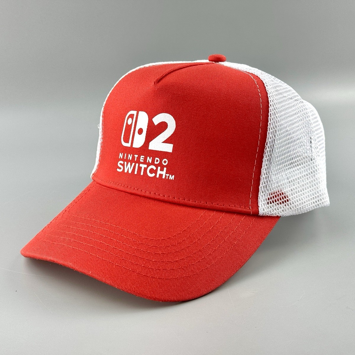 Authentic Nintendo Switch 2 Trucker Hat Snapback Mesh Cap