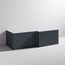 680mm Modern Bathroom Square Shower Bath MDF End Panel - Satin Anthracite
