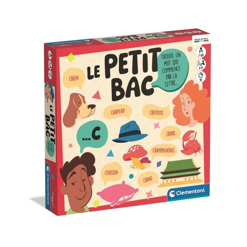 Le petit bac jeu de société Clementoni une idée cadeau idéale pour Noël et anniversaires