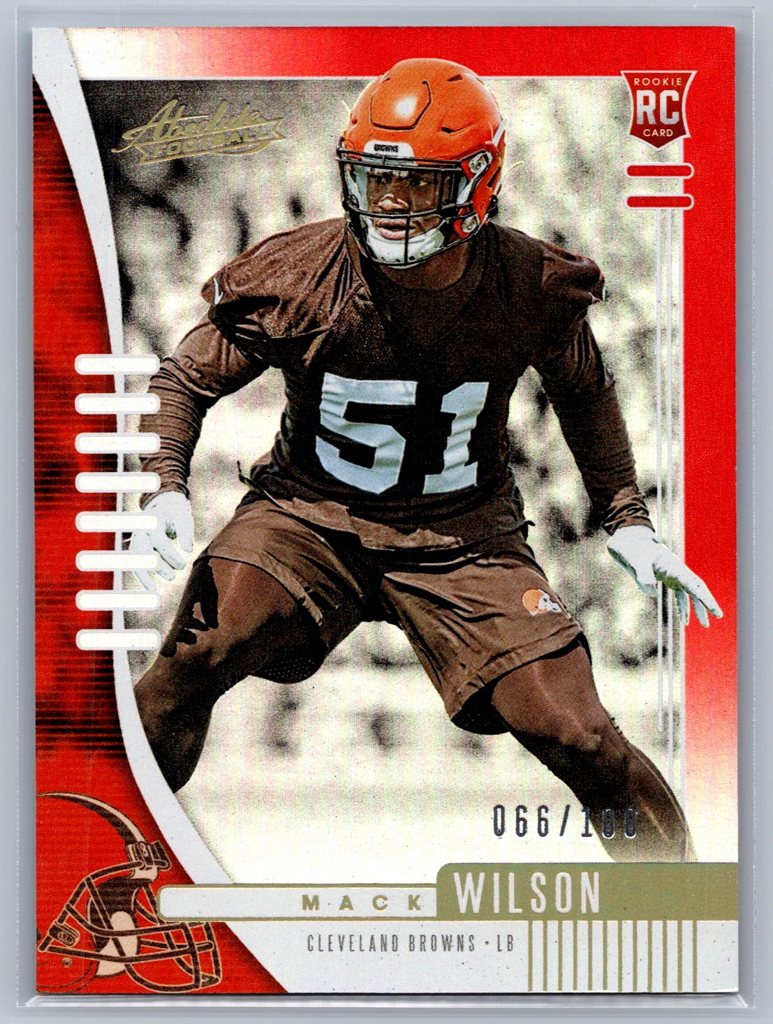 Mack Wilson Panini Absolute #152 Spectrum Red