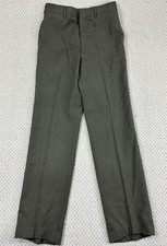 Vtg Military Pants Mens 31x34 Serge Green Trousers Wool Scovill Zip 2234 Class I