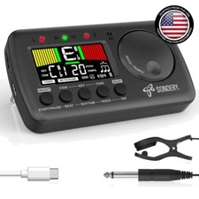 Digital Metronome Tuner Rechargeable for Guitar Bass Violin Music Players