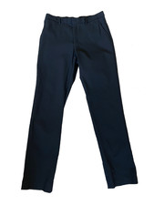 Tommy Hilfiger Mens Black Stretch Dress Pants Trouser Slacks Rayon Blend 32 x 34